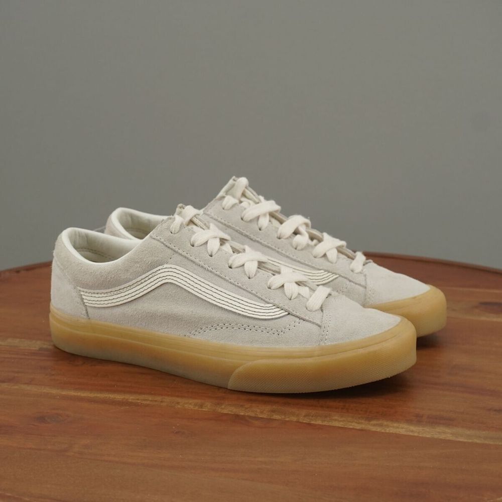 Vans Cream and Tan Sneakers